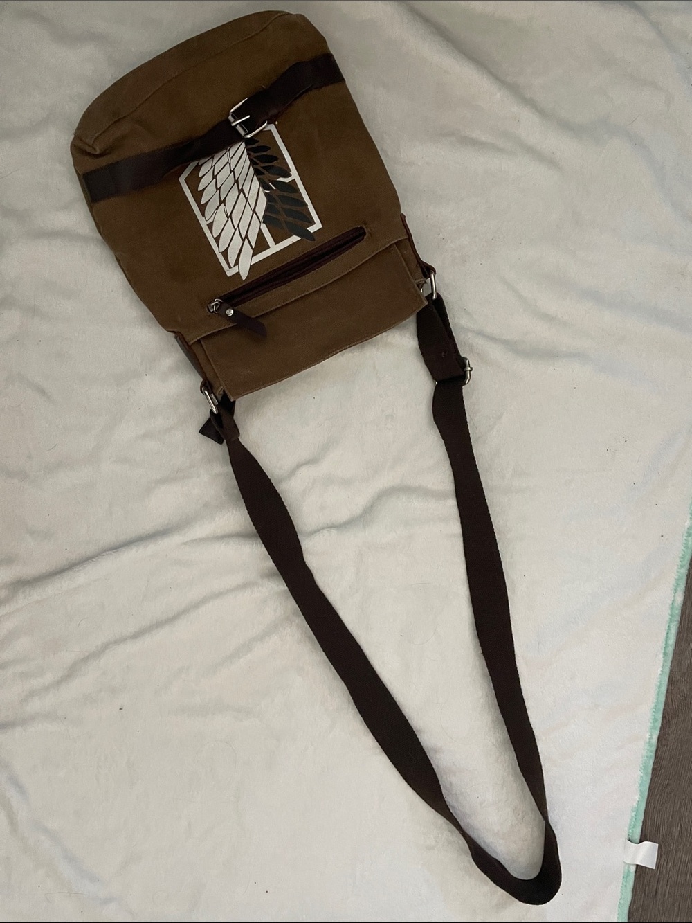 Brown Canvas Sling Bag for Men - Casual Crossbody